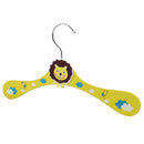 Kids Children Apparel Wardrobe Safe Hanging Coat Clothes Shirt Skirt Hanging Wooden Hanger Yellow