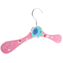 Kids Children Apparel Wardrobe Safe Hanging Coat Clothes Shirt Skirt Hanging Wooden Hanger Pink