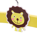 Kids Baby Clothes Garments Trousers Shirt Skirt Safe Holder Hanging Accessory Wooden Hanger Yellow
