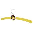 Kids Baby Clothes Garments Trousers Shirt Skirt Safe Holder Hanging Accessory Wooden Hanger Yellow