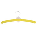 Kids Baby Clothes Garments Trousers Shirt Skirt Safe Holder Hanging Accessory Wooden Hanger Yellow