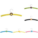 Kids Baby Clothes Garments Trousers Shirt Skirt Safe Holder Hanging Accessory Wooden Hanger Yellow