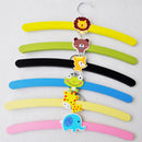 Kids Baby Clothes Garments Trousers Shirt Skirt Safe Holder Hanging Accessory Wooden Hanger Yellow