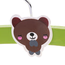 Kids Baby Clothes Garments Trousers Shirt Skirt Safe Holder Hanging Accessory Wooden Cute Cartoon Design Hanger Green