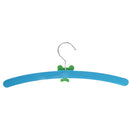 Kids Baby Clothes Garments Trousers Shirt Skirt Safe Holder Hanging Accessory Wooden Cute Cartoon Design Hanger Blue