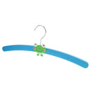 Kids Baby Clothes Garments Trousers Shirt Skirt Safe Holder Hanging Accessory Wooden Cute Cartoon Design Hanger Blue