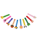 10pcs Lovely Cartoon Wooden Bookmark Paper Clips for Kids Perfect Gift