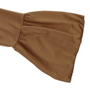 Women Girls Ladies Long Sleeves Fitted Top Clothing Accessory S Brown