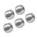 Pack of 5 Pumpkin Position Spacer Beads Stopper Beads for Bracelet Necklace 3mm