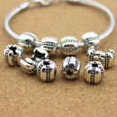 Pack of 5 Pumpkin Position Spacer Beads Stopper Beads for Bracelet Necklace 3mm
