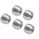 Pack of 5 Pumpkin Position Spacer Beads Stopper Beads for Bracelet Necklace 3mm