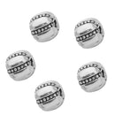 Pack of 5 Pumpkin Position Spacer Beads Stopper Beads for Bracelet Necklace 3mm