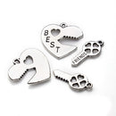 Girl Favour DIY Accessories BEST FRIEND Heart-shaped and Key