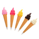 Ice cream Shape Blue Gel Ink Pen Ballpoint for Children Student Stationery