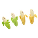 4pcs/Pack Creative Kid's Cartoon Colorful Banana Fruit Rubber Pencil Eraser