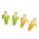 4pcs/Pack Creative Kid's Cartoon Colorful Banana Fruit Rubber Pencil Eraser