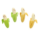 4pcs/Pack Creative Kid's Cartoon Colorful Banana Fruit Rubber Pencil Eraser