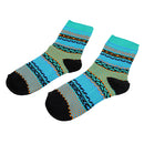 Women Girls Lightweight Comfortable Vintage Ethnic Cotton Boot Socks Warm Winter Stockings 1 Pair