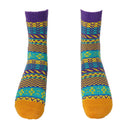 Women Girls Lightweight Comfortable Vintage Ethnic Cotton Boot Socks Warm Winter Stockings 1 Pair