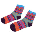 Women Girls Fashionable Lightweight Comfortable Vintage Ethnic Cotton Boot Socks Warm Winter Stockings 1 Pair