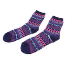 Women Girls Fashionable Lightweight Comfortable Vintage Ethnic Cotton Boot Socks Warm Winter Stockings 1 Pair