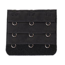 5pcs Elastic Bra Strap Extension Bra Extenders 3x 3 Hook Black
