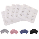 5pcs Elastic Bra Strap Extension Bra Extenders 3x 3 Hook Black