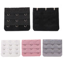 5pcs Elastic Bra Strap Extension Bra Extenders 3x 3 Hook Black