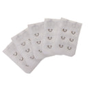 5pcs Elastic Bra Strap Extension Bra Extenders 2x 3 Hook White