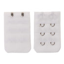 5pcs Elastic Bra Strap Extension Bra Extenders 2x 3 Hook White