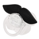 Novelty Mustache Beard Infant Baby Pacifier Silicone Dummy Nipples w/Back Cover