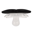 Novelty Mustache Beard Infant Baby Pacifier Silicone Dummy Nipples w/Back Cover