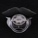 Novelty Mustache Beard Infant Baby Pacifier Silicone Dummy Nipples w/Back Cover