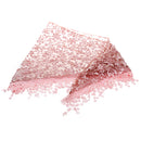 Fashion Ladies' Hollow Tassel Lace Rose Floral Scarf Shawl Wrap-Dark Red