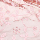 Fashion Ladies' Hollow Tassel Lace Rose Floral Scarf Shawl Wrap-Dark Red