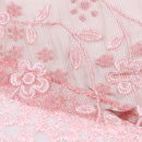 Fashion Ladies' Hollow Tassel Lace Rose Floral Scarf Shawl Wrap-Dark Red