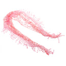 Fashion Ladies' Hollow Tassel Lace Rose Floral Scarf Shawl Wrap-Light Red