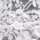 Fashion Style Ladies' Hollow Tassel Lace Rose Floral Scarf Shawl Wrap-White