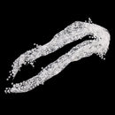 Fashion Style Ladies' Hollow Tassel Lace Rose Floral Scarf Shawl Wrap-White