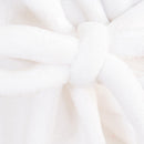 Men Women Collar Charms Long Sleeve Wrap Belted Loose Coral Fleece Sleepwear Loungewear Spa Robe Bathrobe White L