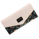 Ladies Leather Style Envelope Clutch Bag Purse With Chain Black