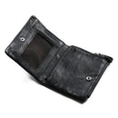 Mens Womens Trifold Genuine Leather Slim Wallet Card Holder Coin Pocket Bags