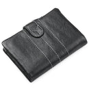 Mens Large Trifold Zipper Leather Wallet Credit Card Holder Purse Bags
