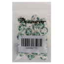 Fashionable Flower Ceramic Porcelain Loose Spacer Beads Charms For Jewelry Necklace Bracelet Craft Projects DIY Pack of 20PCS Green