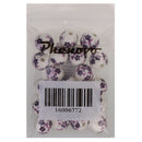 Fashionable Flower Ceramic Porcelain Loose Spacer Beads Charms For Jewelry Bracelet Making Craft Findings DIY Pack of 20PCS Purple