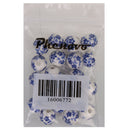Fashionable Flower Ceramic Porcelain Loose Spacer Beads Charms For Jewelry Making Craft Projects DIY Pack of 20PCS Blue