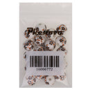 Fashionable Flower Ceramic Porcelain Loose Spacer Beads Charms For Jewelry Making Craft Projects DIY Pack of 20PCS Brown