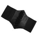 Women Ladies Faux Leather Wide Elastic Buckle Waist Belt Christmas Gifts