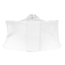 Women Lady Fashion Wide Elastic Buckle Stretch Corset Waistband Waist Shaping Belt White