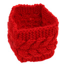 Women Girls Winter Yoga Headdress Knotted Stretchable Headband Ear Warmer Headband Headpiece Red